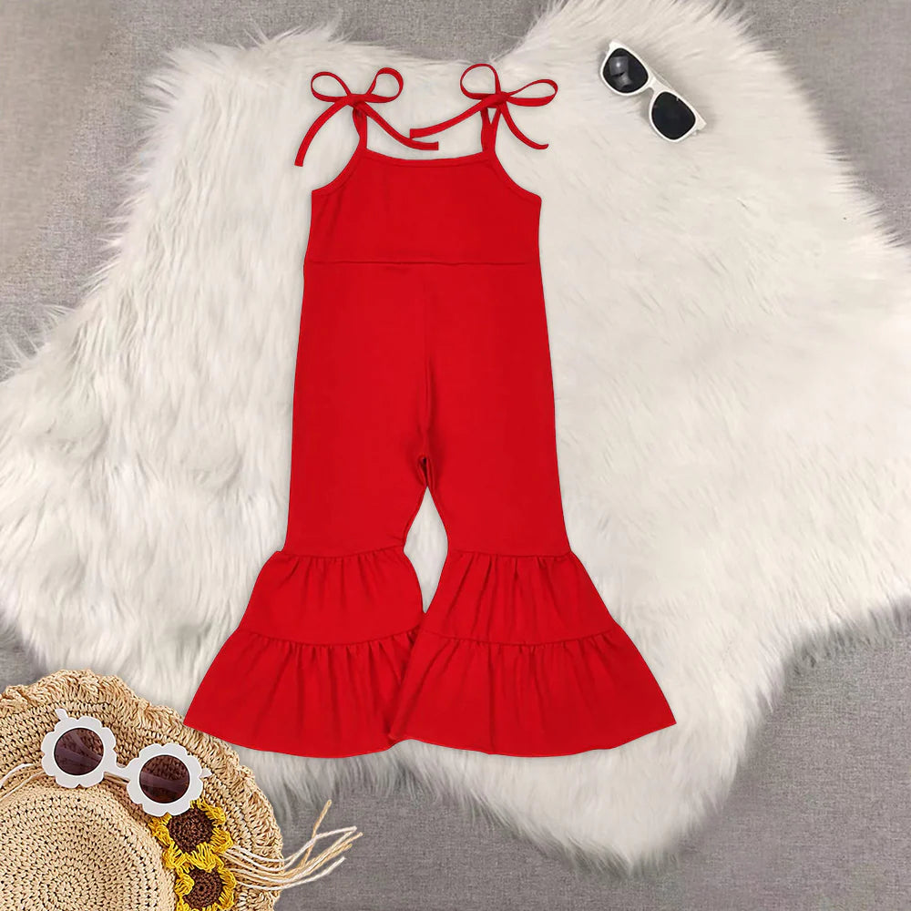 solid color cotton girls jumpsuits RTS Sibling Clothes