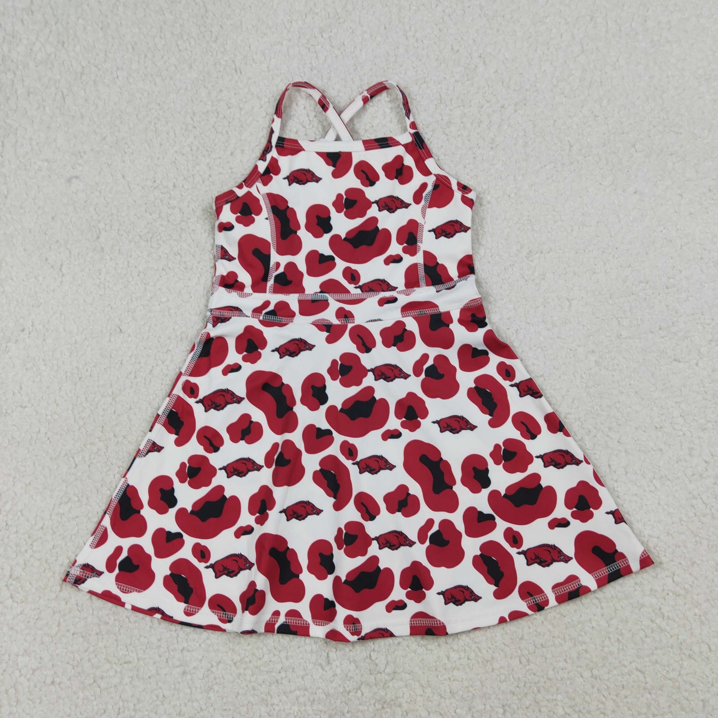 GSD3636 YogaTeam Camo Sleeveless Skorts Girls Dress