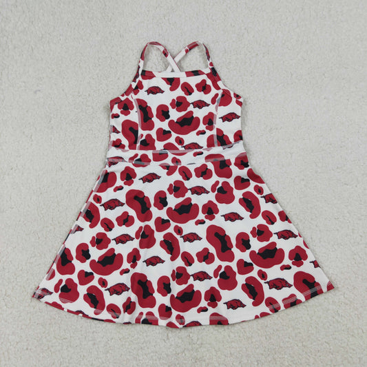 GSD3636 YogaTeam Camo Sleeveless Skorts Girls Dress