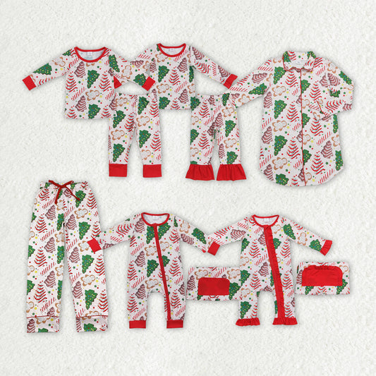 bamboo Christmas tis the season pajamas RTS sibling clothes