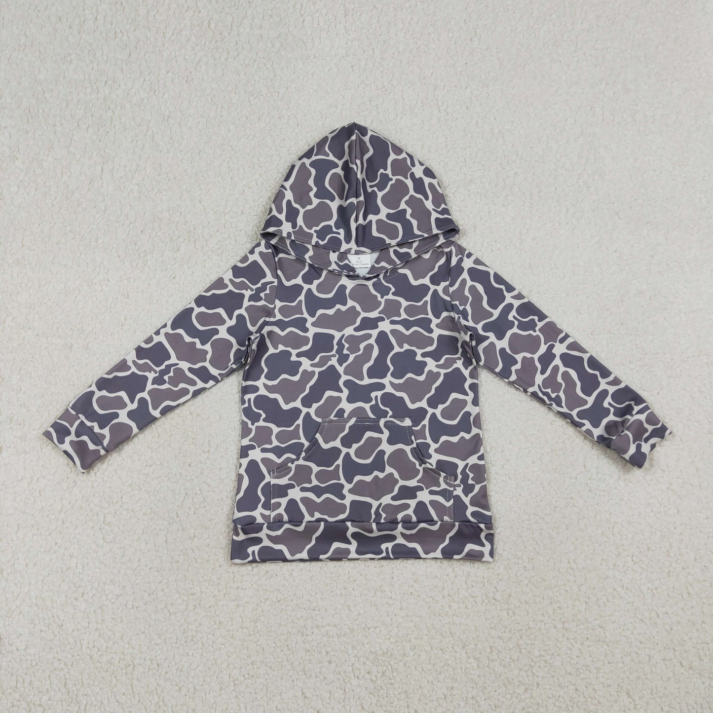 BT1572 Hunting Camo Long Sleeve Hoodie Boys Top