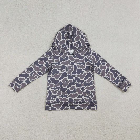 BT1572 Hunting Camo Long Sleeve Hoodie Boys Top