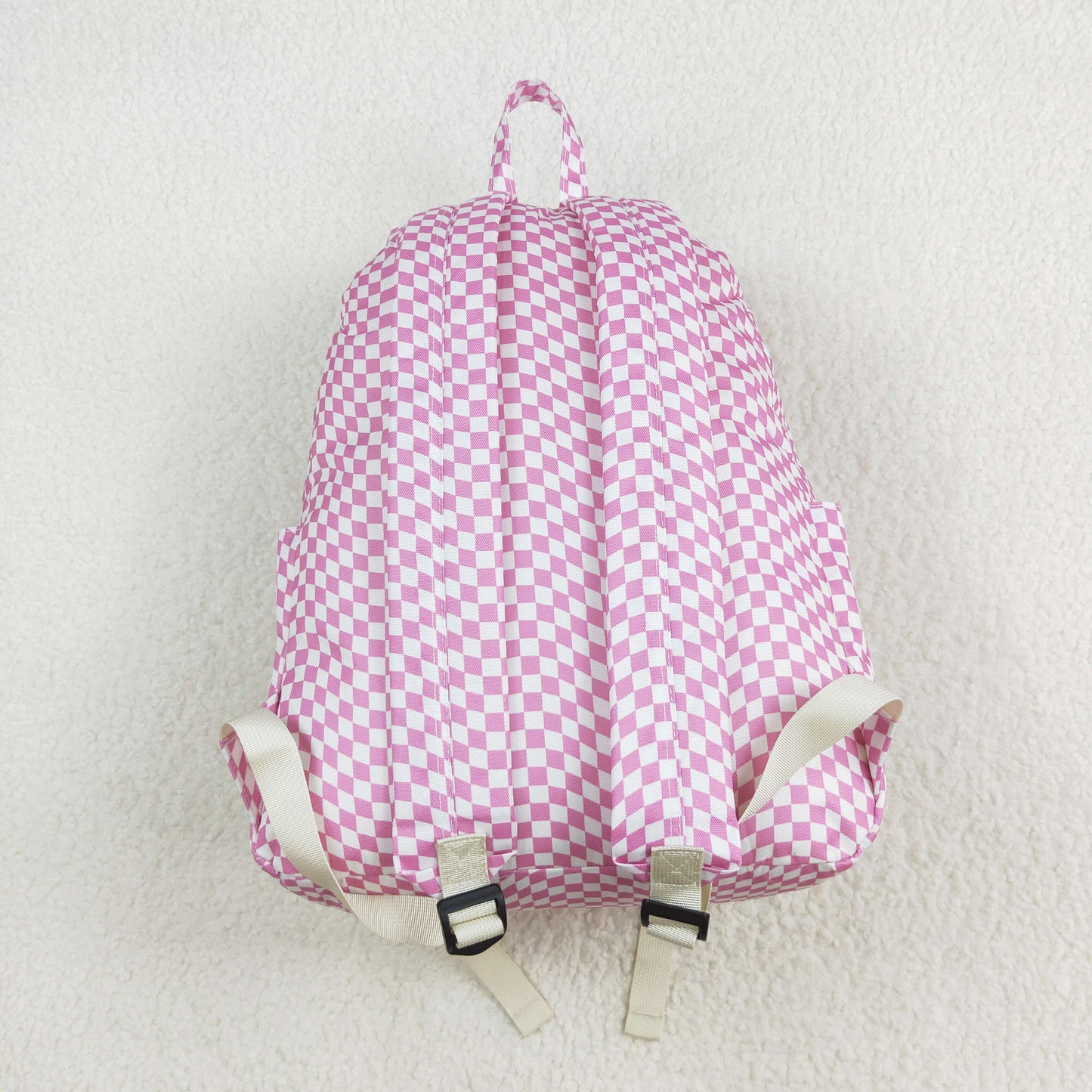 BA0245 pink checkered kids bag