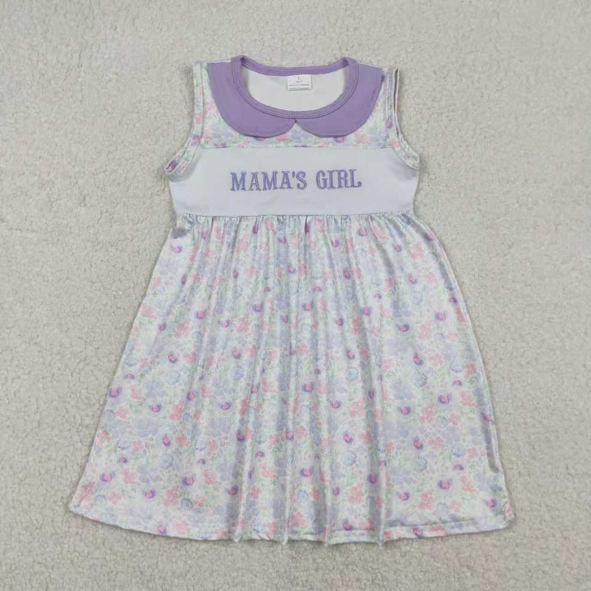 Embroidery Mama's Girl Dress/Romper Sibling Clothes RTS