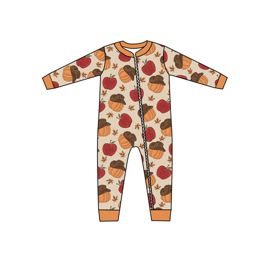 custom S 9.2 Pumpkin apple kids romper
