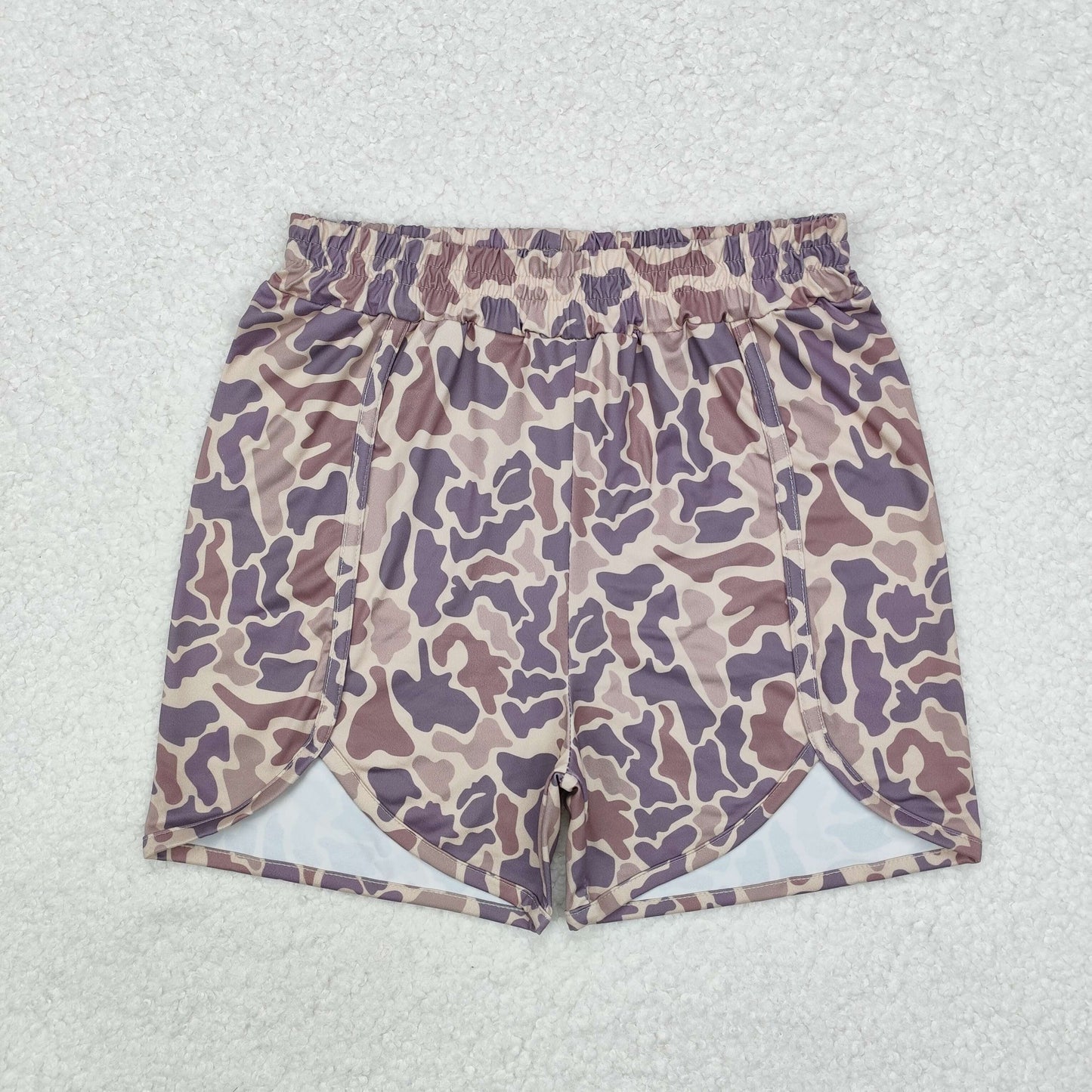 SS0374 brown camo hunting camo adult women shorts