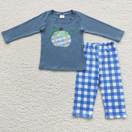 BLP0174 Blue Pumpkin Long Sleeves Top Cell Pants Boys Set