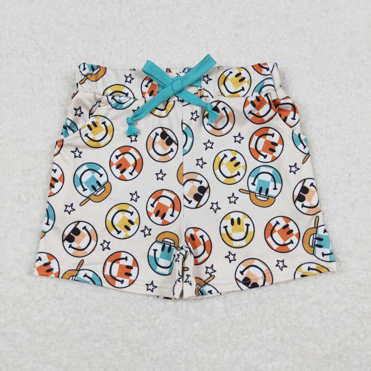 SS0192 Colorful smile star boys shorts