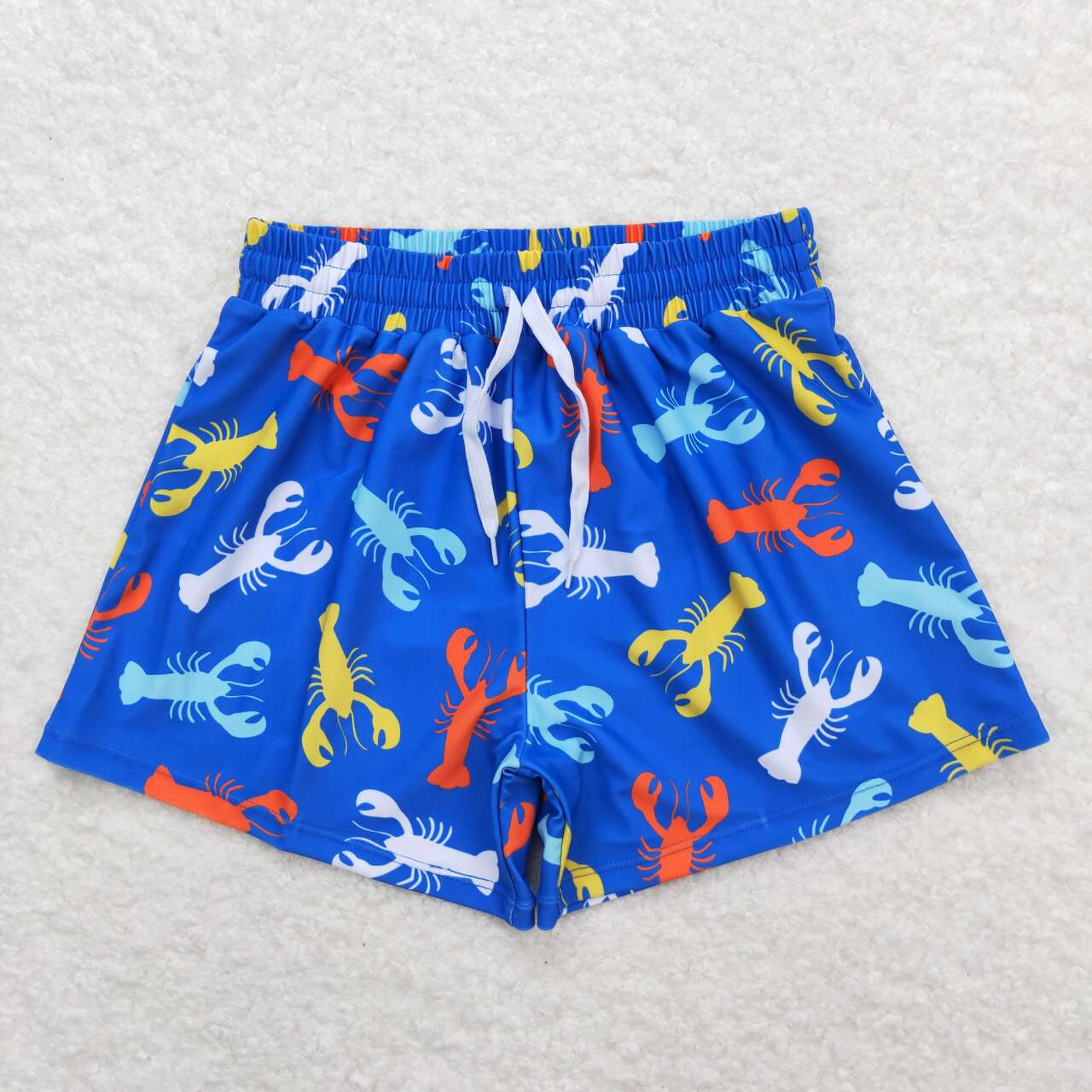 S0269 colorful crayfish blue boys swimming trunk