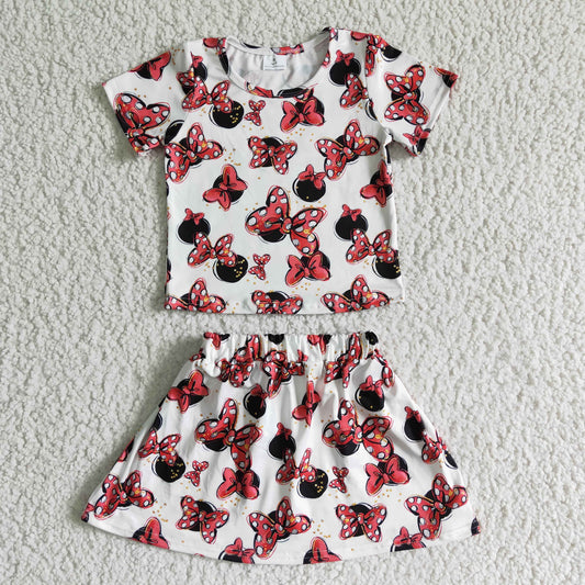 GSD0067 Cartoon Girls Skirts Dress Set