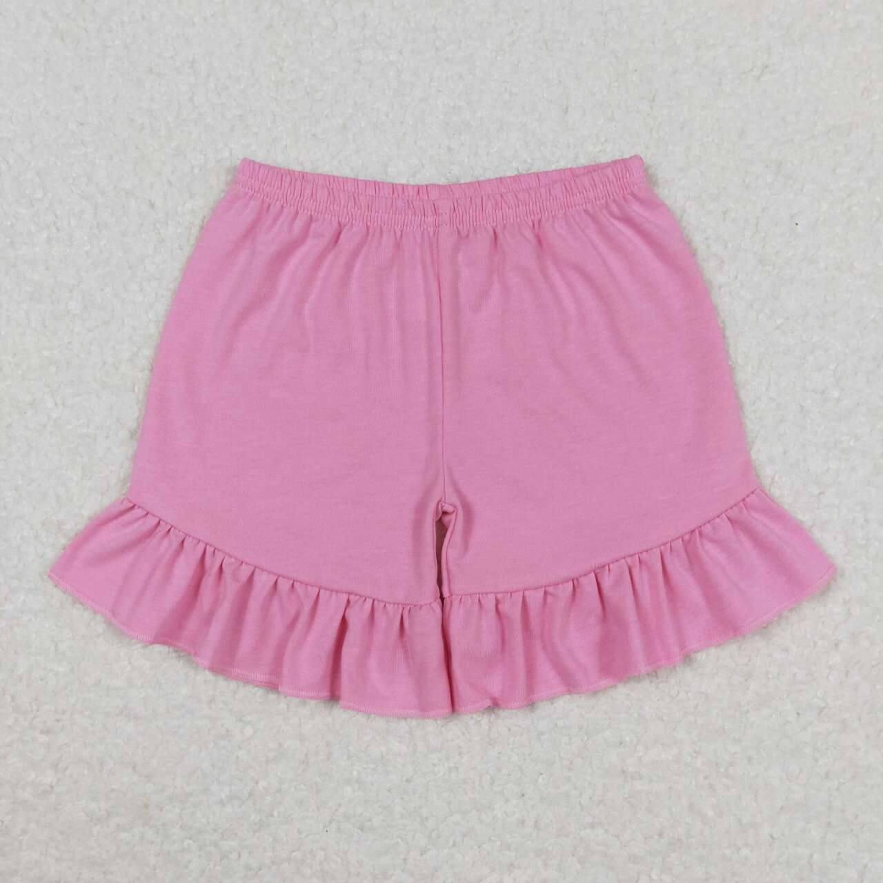 SS0271 pink ruffles shorts girls cotton shorts