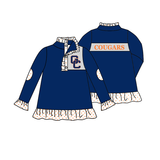 8.2 Custom Team 02 navy long sleeve kids top