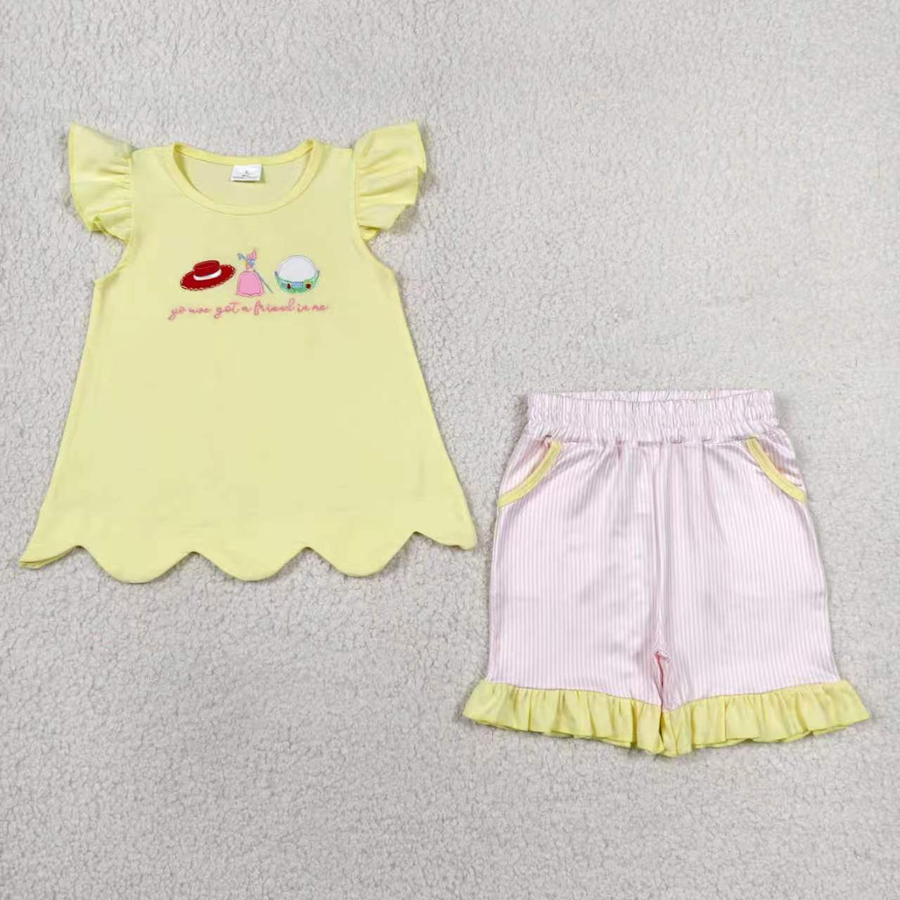 Embroidery Cartoon Toy RTS Sibling Clothes