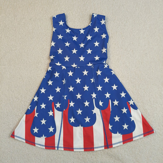GSD3813 Yoga July 4th Star Skorts Girls  Dress
