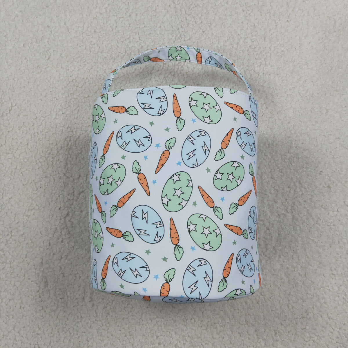BA0468 Easter Carrot Egg Rabbit Basket Bag