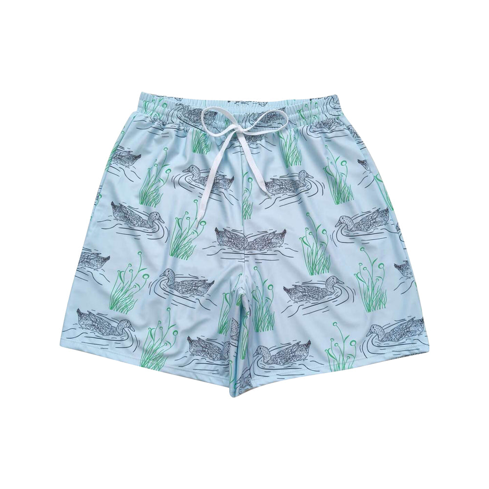 S0359 mallard duck green adult swimming trunk