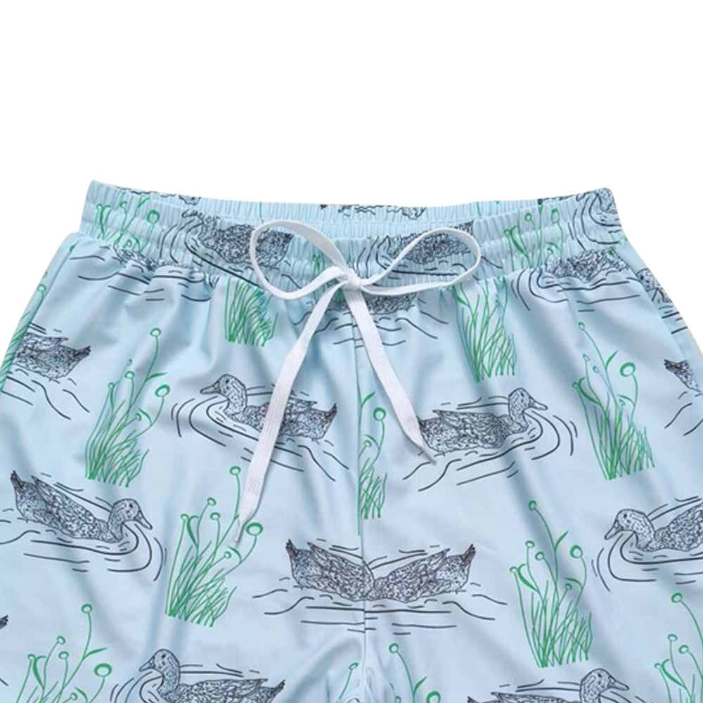 S0359 mallard duck green adult swimming trunk