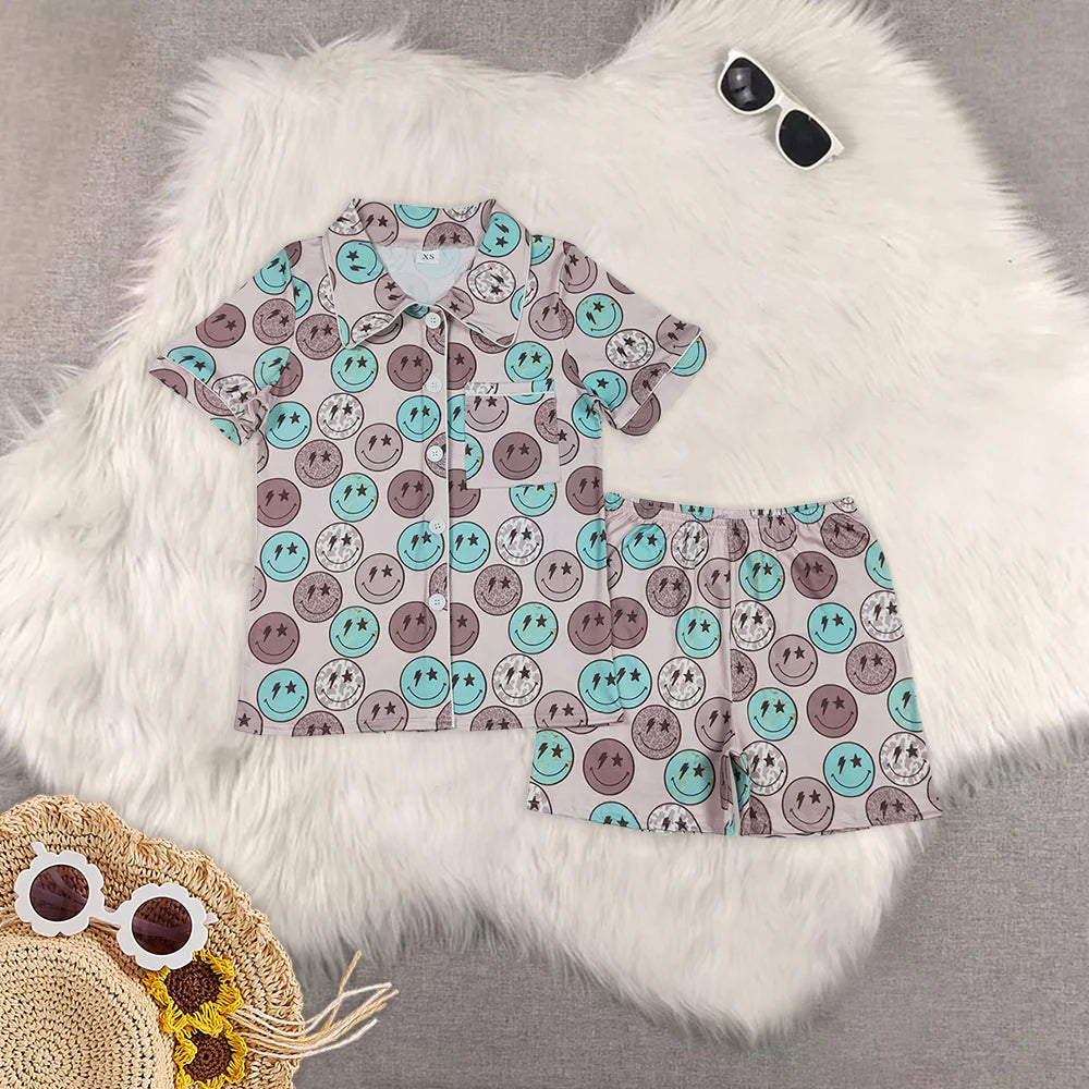 mama and me smile pajamas RTS sibling clothes