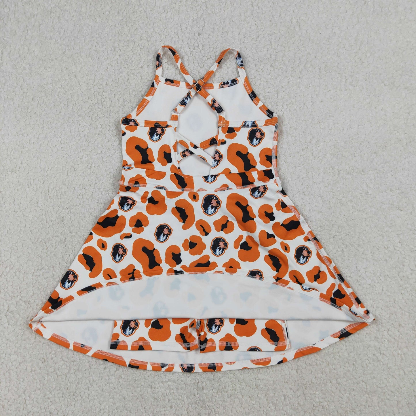 GSD3634 Yoga Football Item Camo Sleeveless Skorts Girls Dress