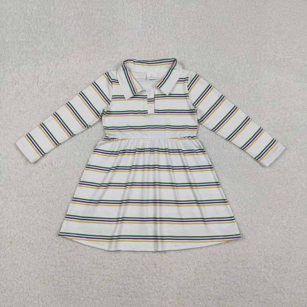 Mardi Gras Striped Style Sibling Clothes RTS