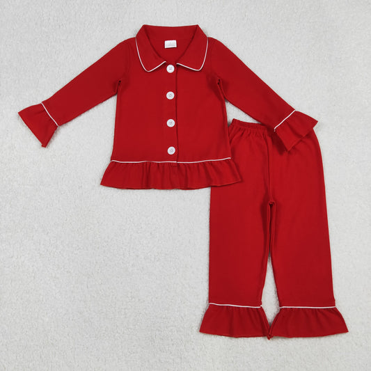 GLP2789 Red Christmas Girls Pajamas