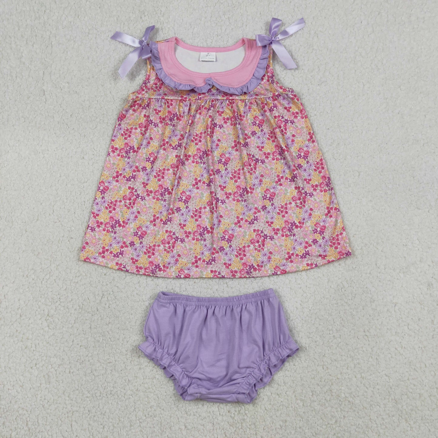 GBO0507 Florak Purple Girls Bummies Set
