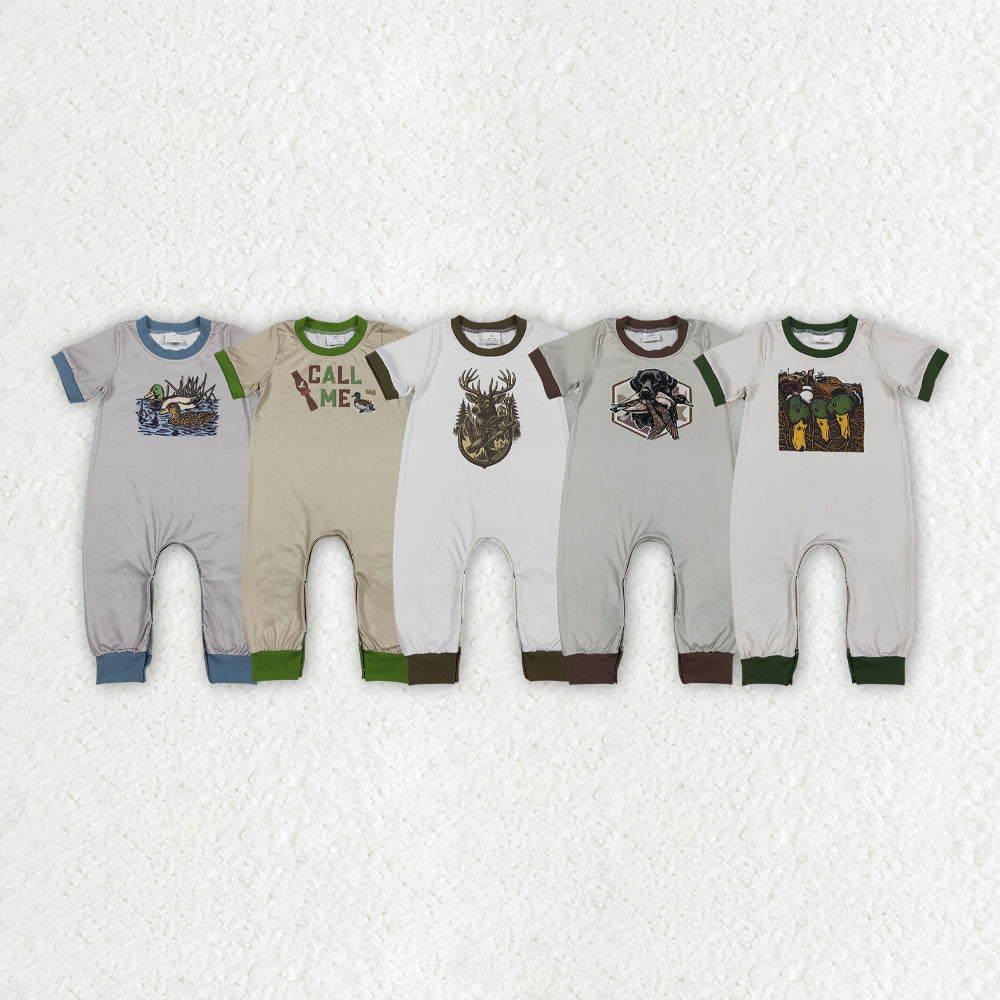Hunting Style Boys Romper RTS Sibling Clothes