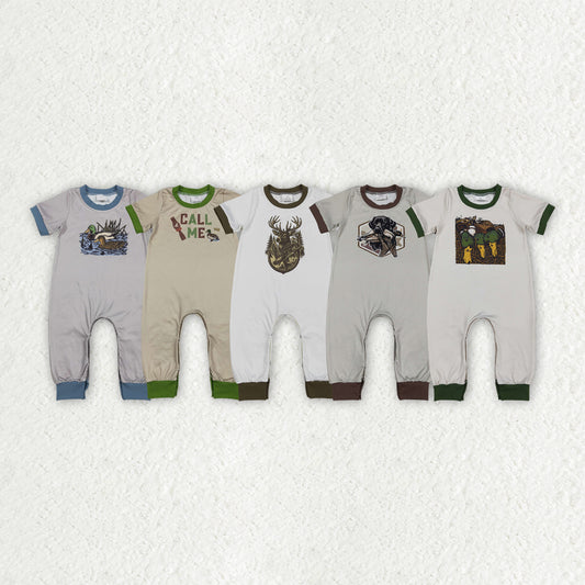 Hunting Style Boys Romper RTS Sibling Clothes