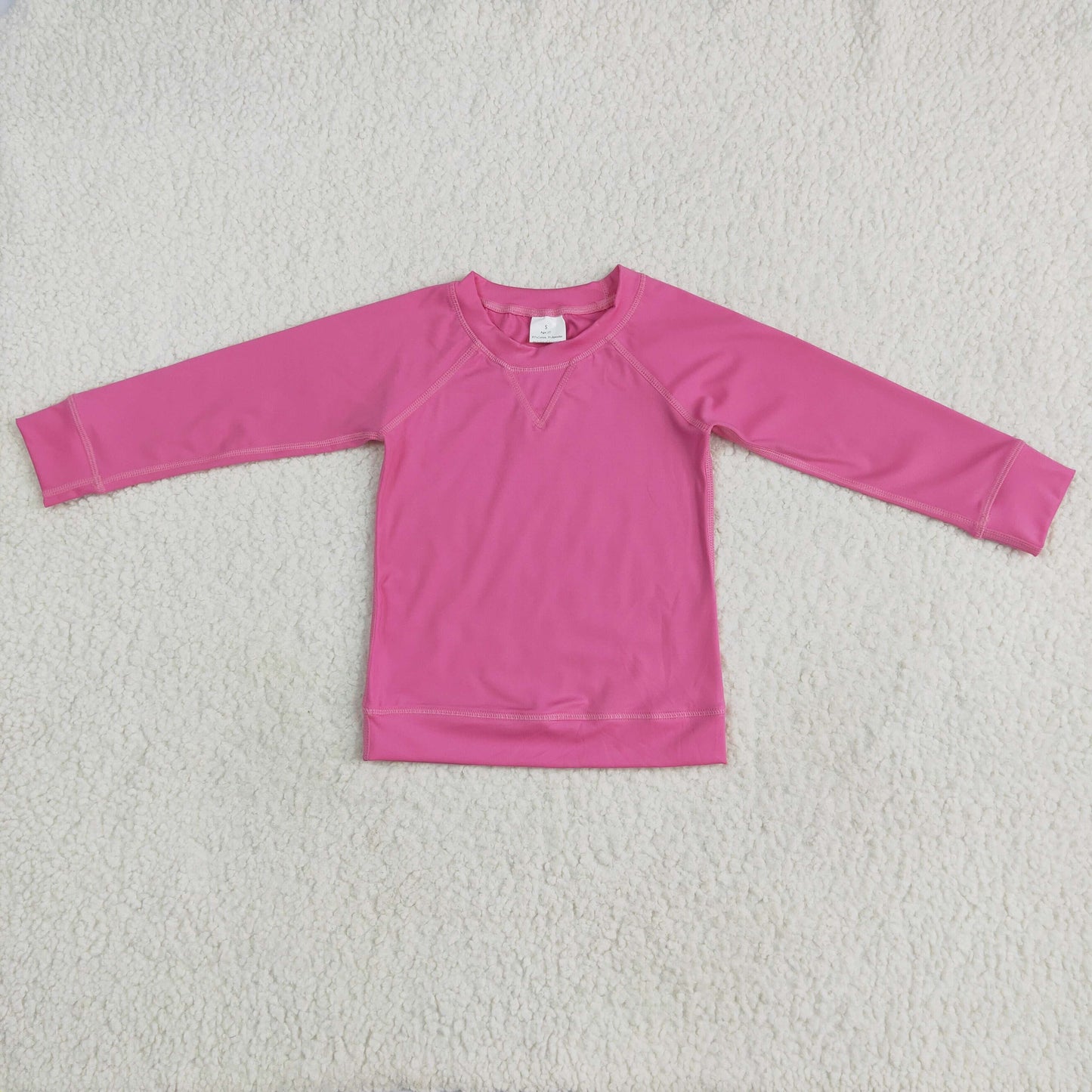 GT0968 yoge hot pink long sleeve girls top
