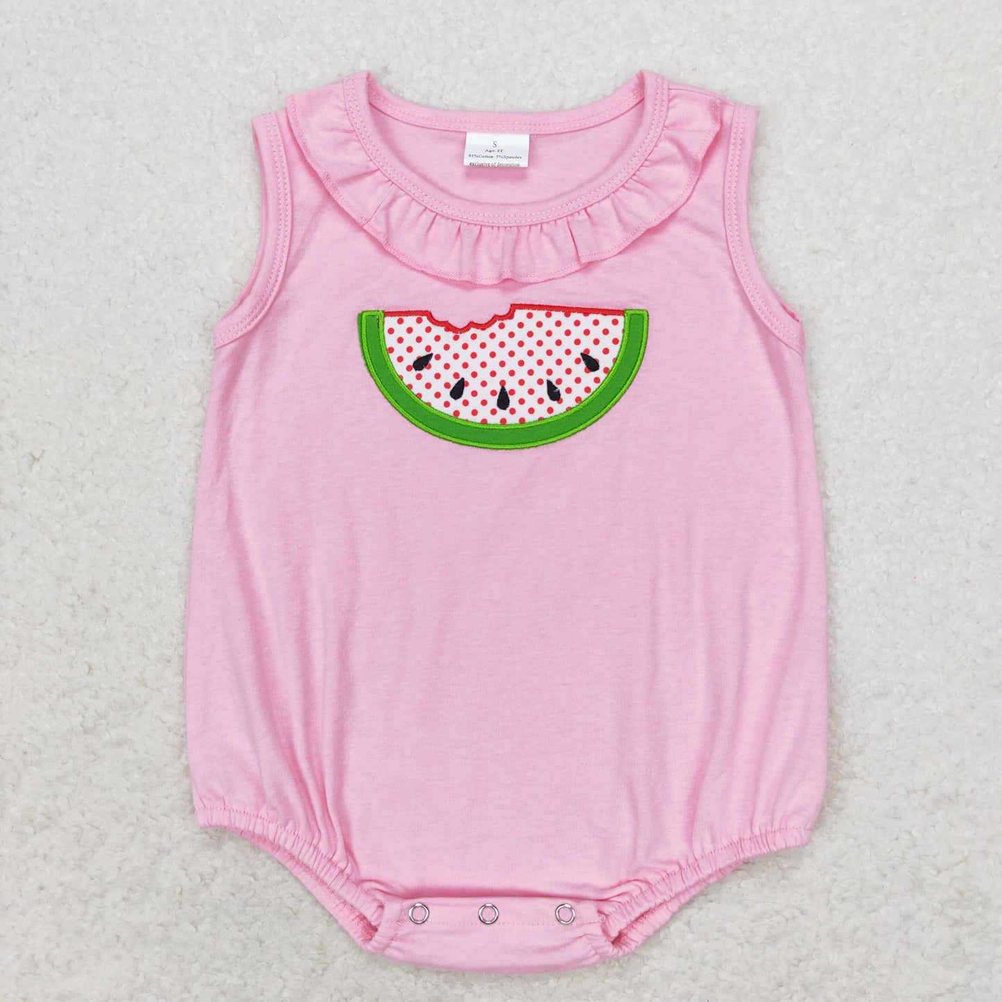 embroidery watermelon RTS sibling clothes