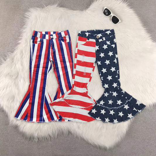 Western star striped girls jeans RTS Sibling Clothes