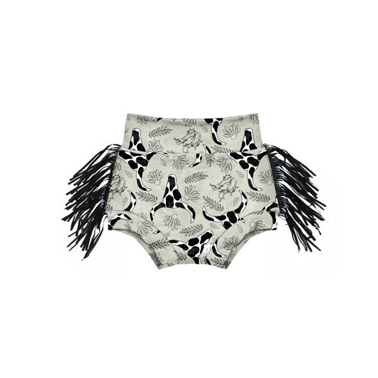 custom Western cow tassels bummies