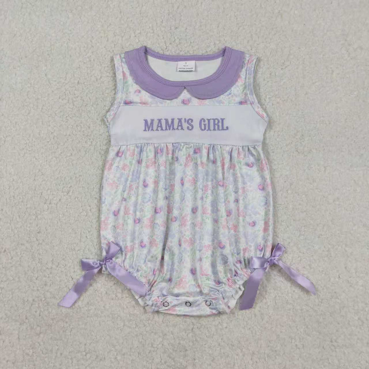 Embroidery Mama's Girl Dress/Romper Sibling Clothes RTS