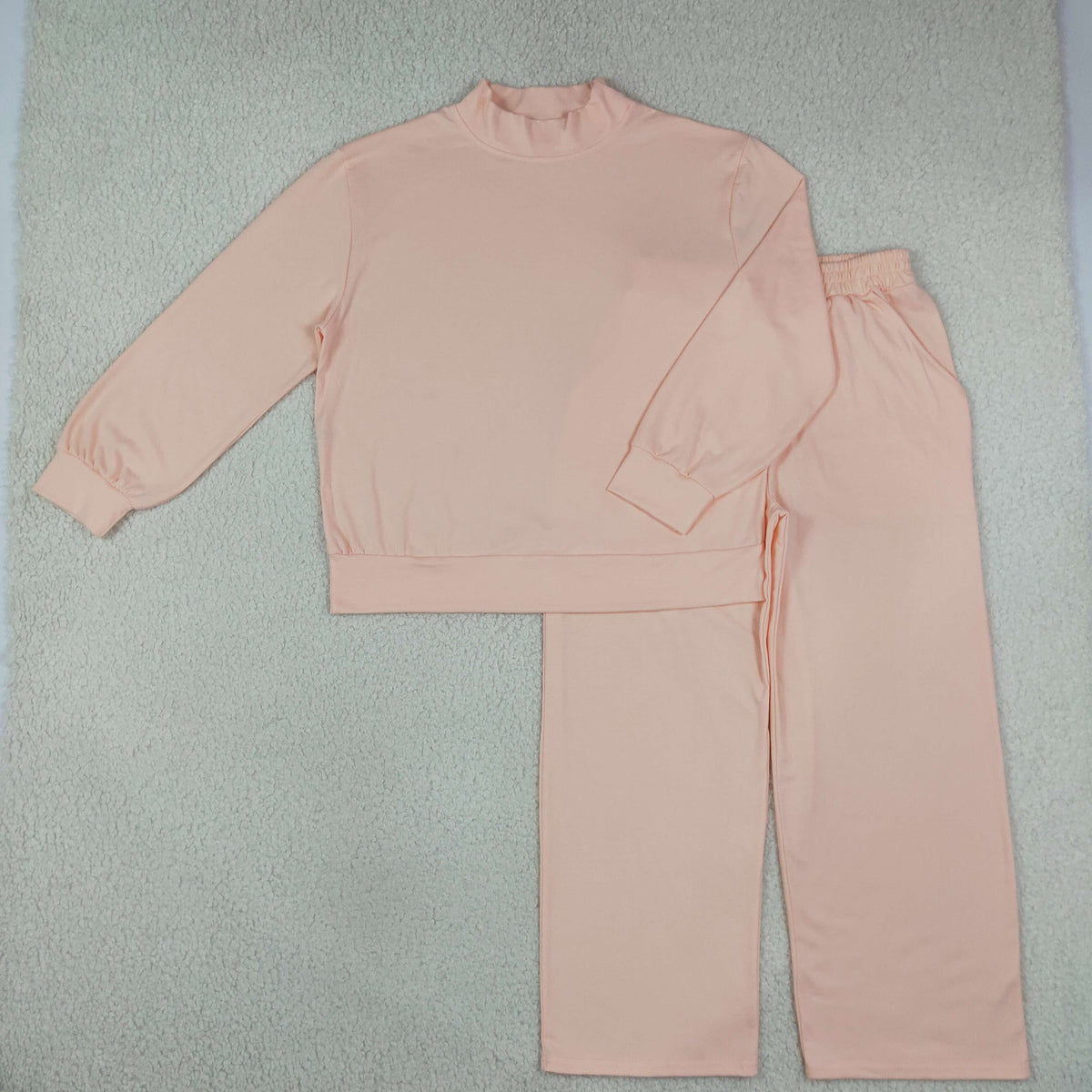 GLP3415 Pink Long Sleeve Pants Adult Women Set