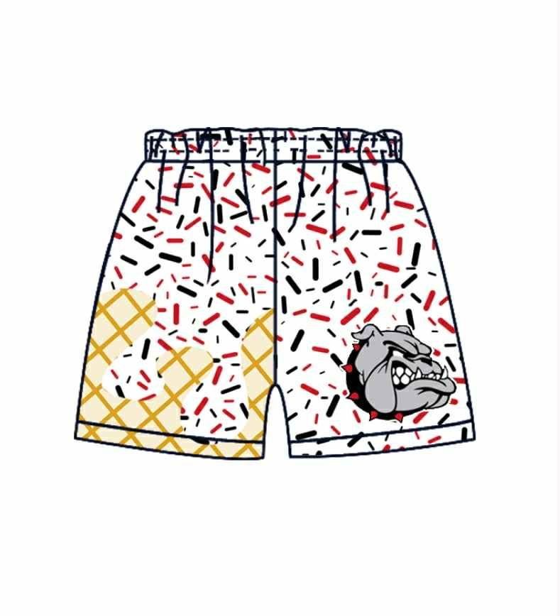 custom moq 3 milk silk ice football team boys shorts