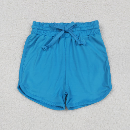 SS0504 yoga blue girls shorts