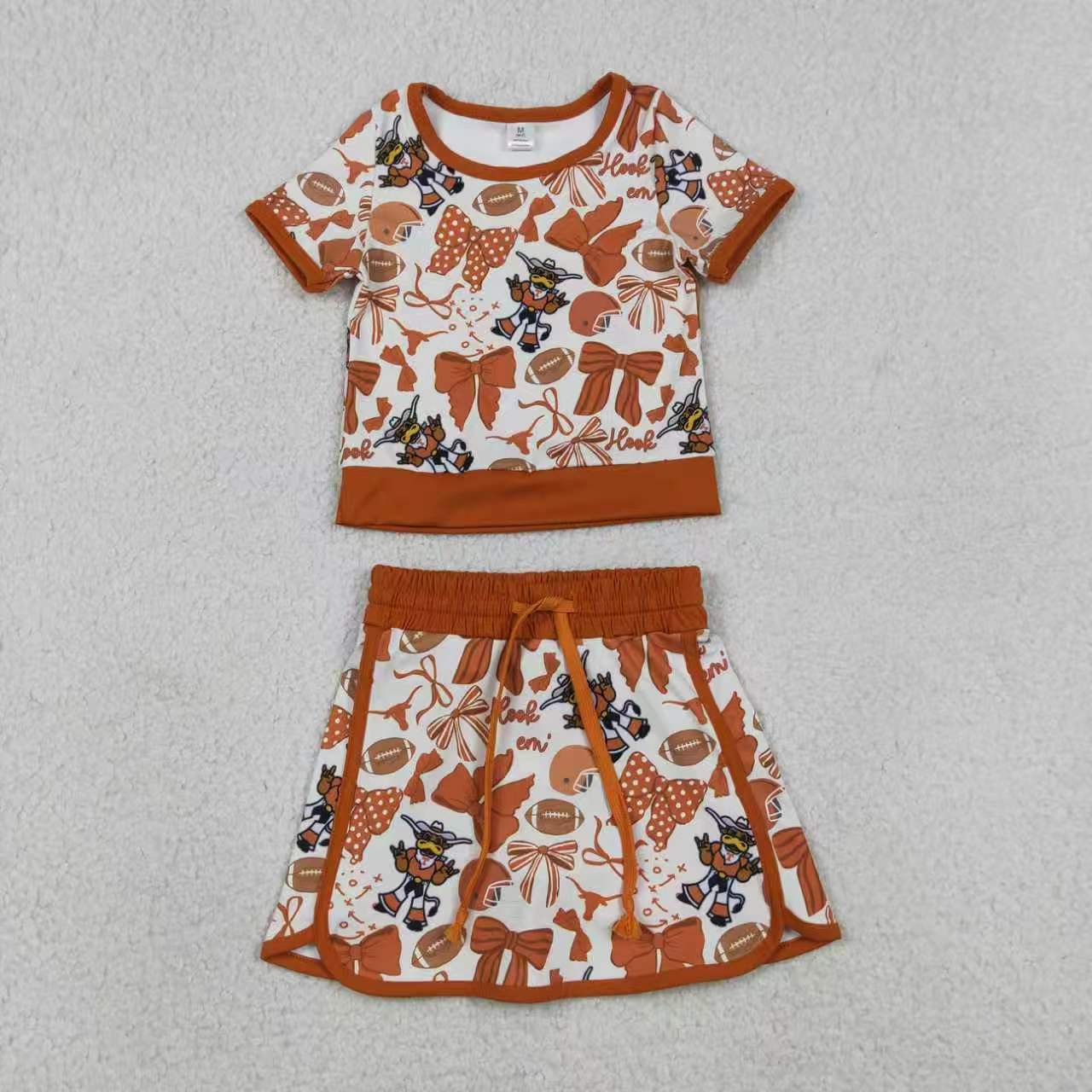 Yoga Item Bows Skorts Girls Set Sibling Clothes RTS