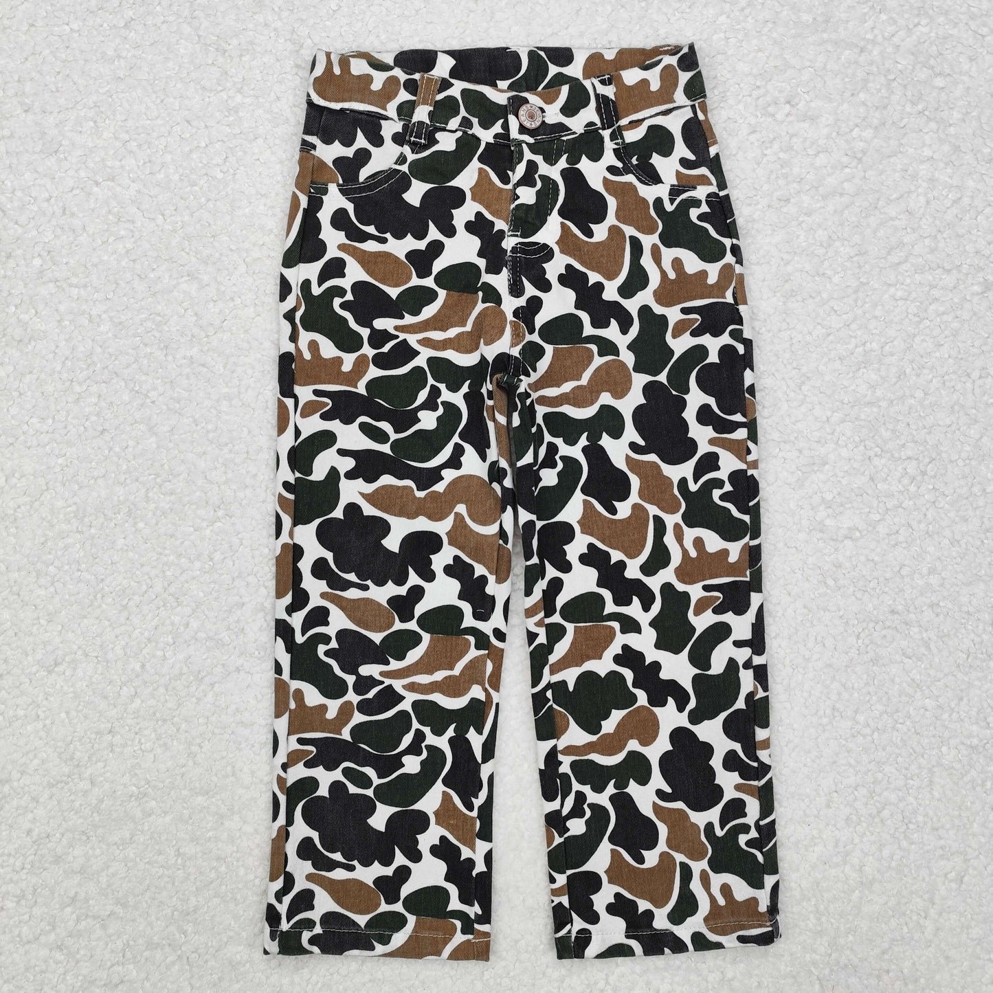 P0594 camo demin pants boys jeans