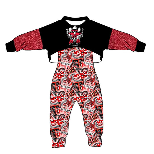 custom S 9.2 Team black & red jumpsuit set
