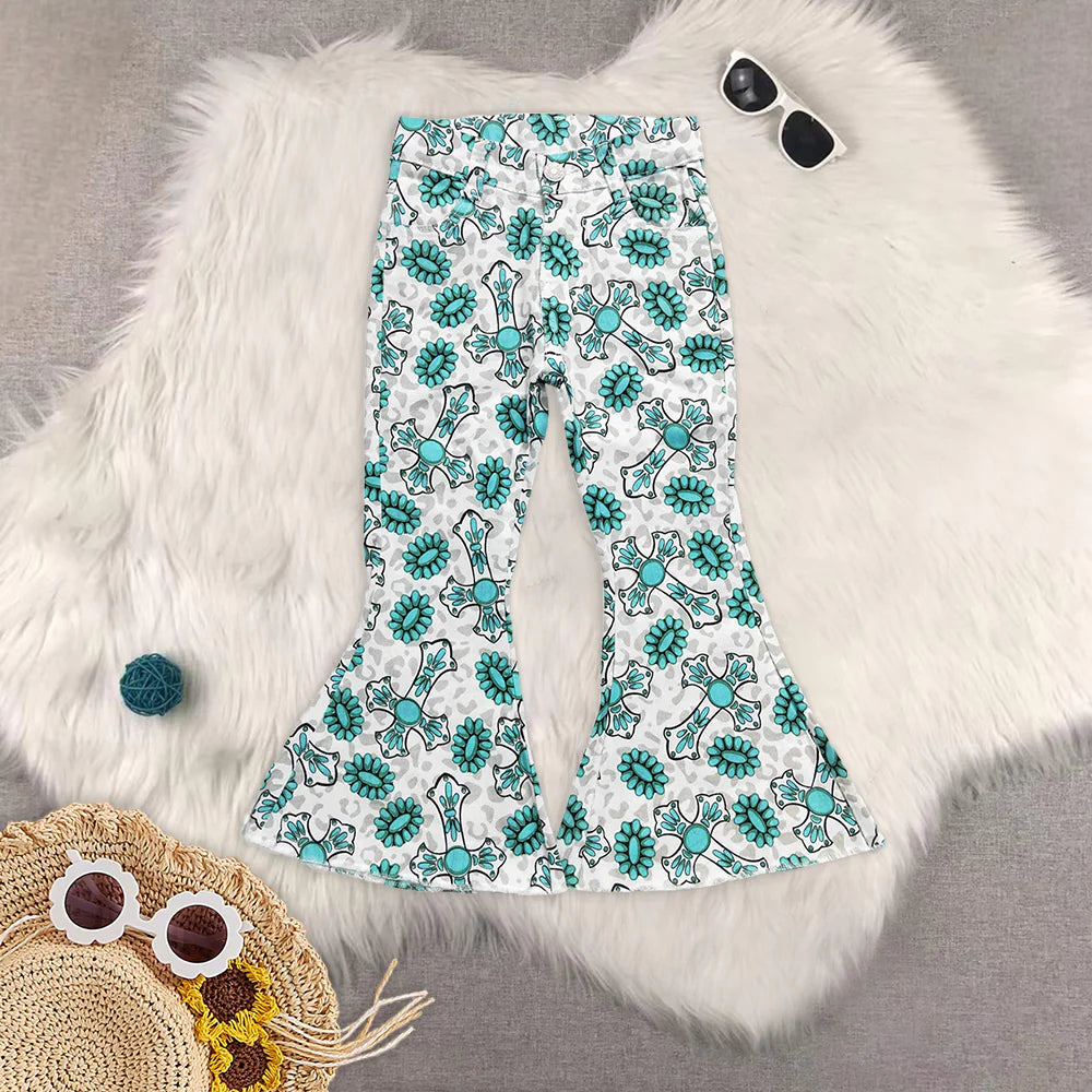 Western cowgirl girls jeans RTS Sibling Clothes