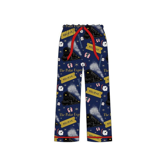 Preorder P0503 believe train navy blue adult pants