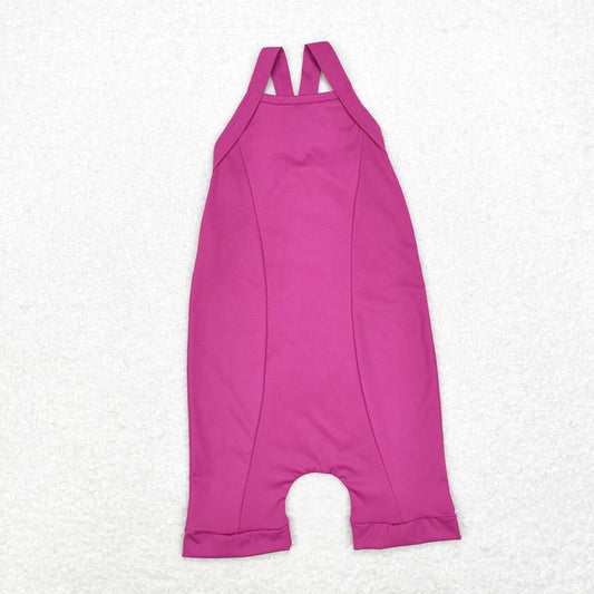 S0448 purple Active Wear Athletic Jumpsuits