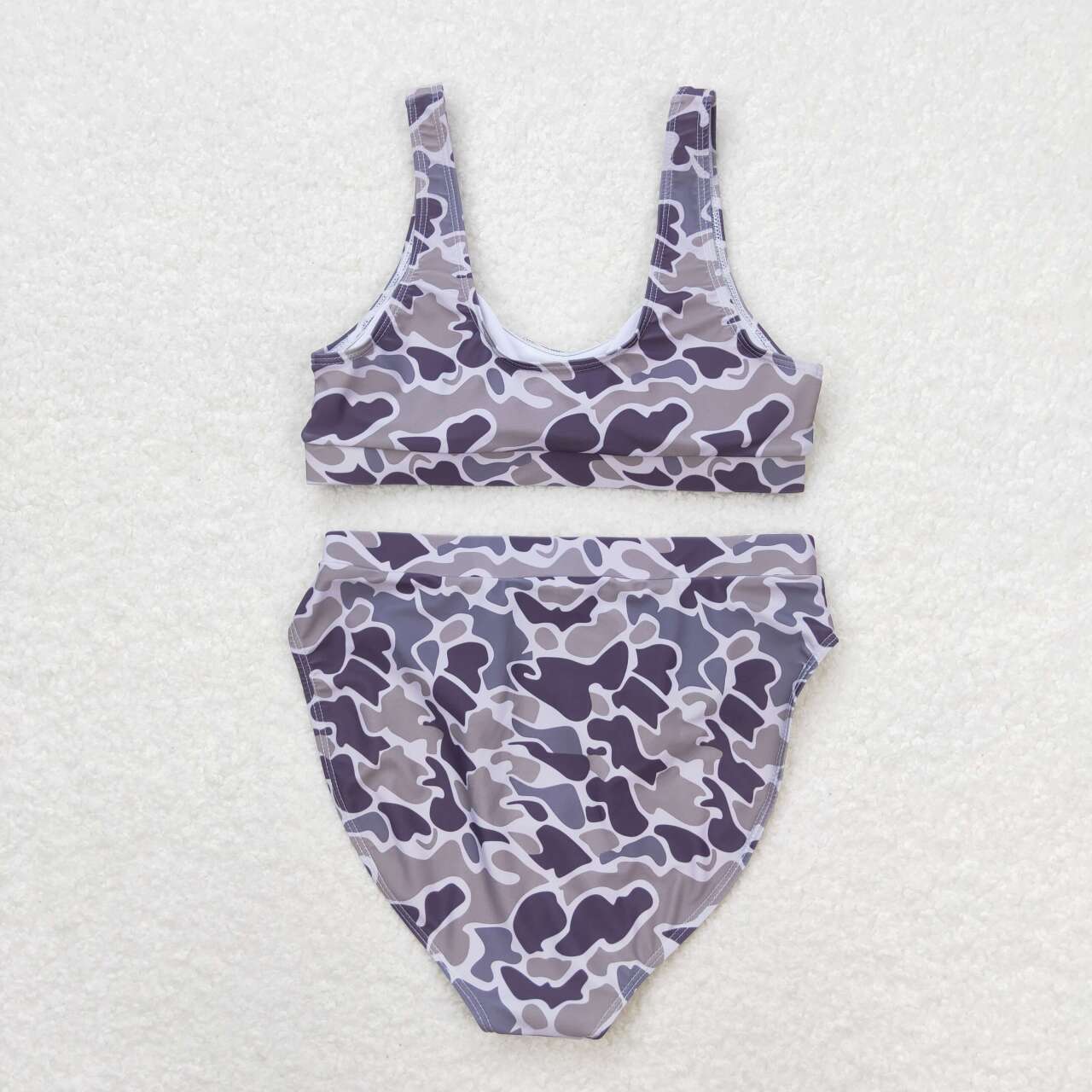 S0321 grey camo adult swimsuits