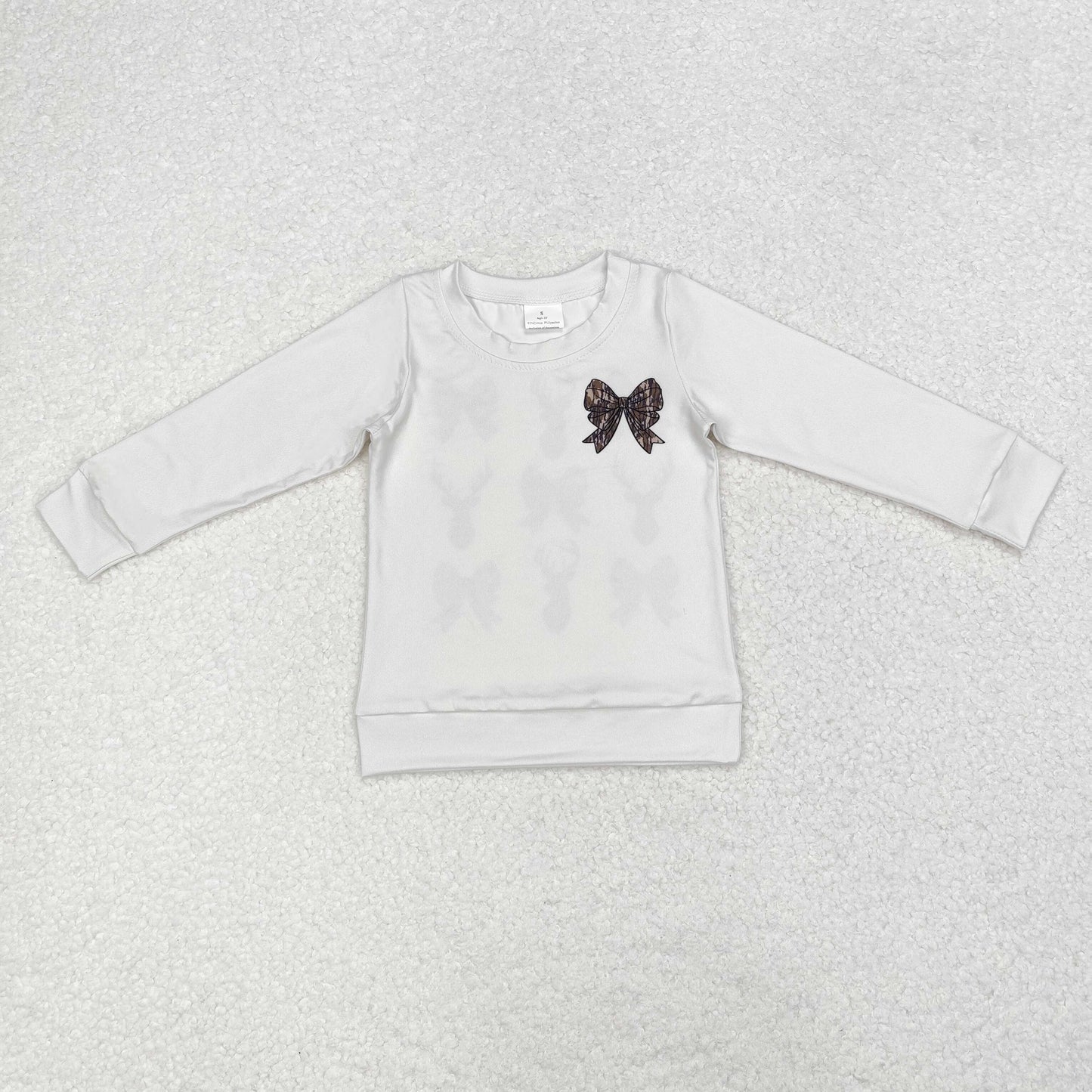 GT0760 hunting camo bows deer long sleeve girls top