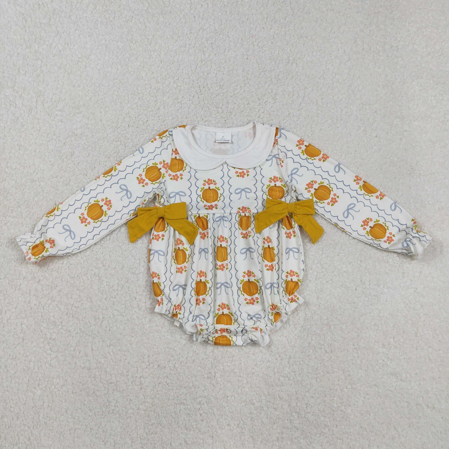Autumn Pumpkin orange flowers Sibling Clothes RTS sibling clothes