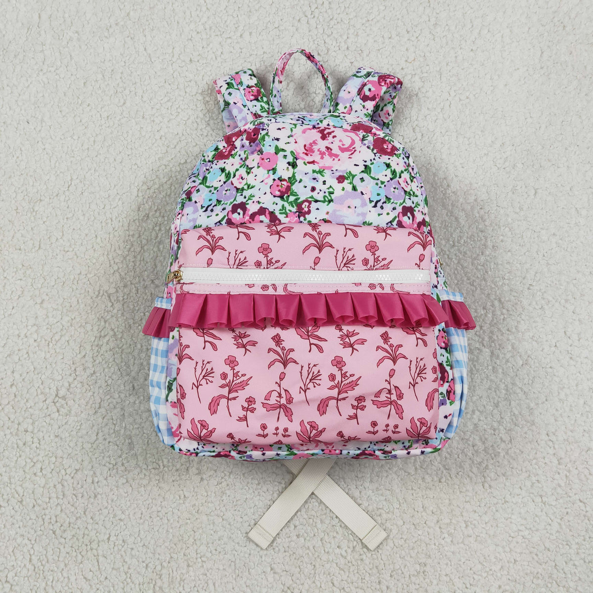 USA SHOP BA0099 Purple Flowers Kids Bag