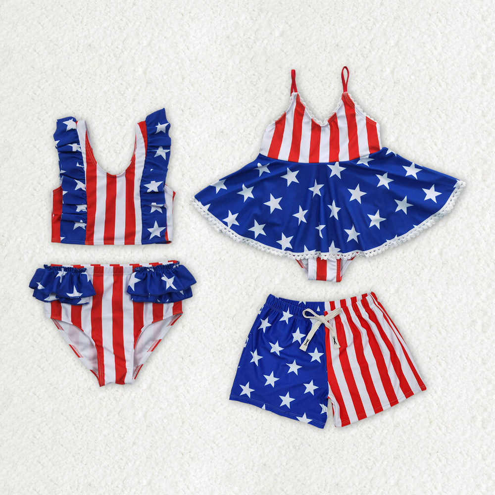 July 4th swimsuits RTS sibling clothes