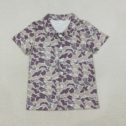 BT1607 Hunting Camo Short Sleeve Adult Man Top