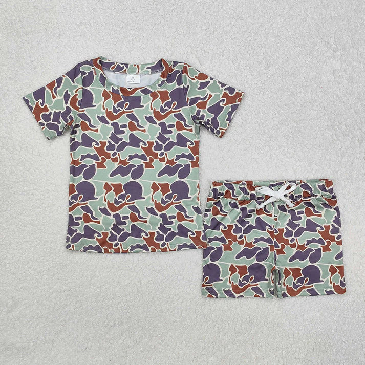 camo boys Summer set Sibling Clothes RTS