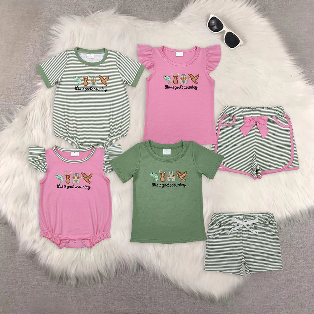 Embroidery this is god's country RTS Sibling Clothes